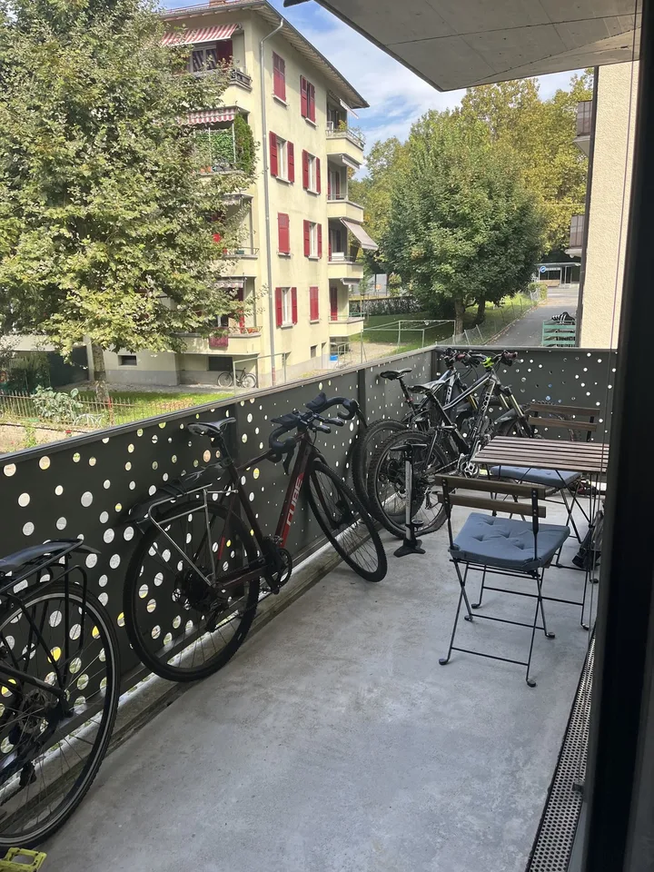 Modern studio 30 m², with balcony, near Vidy and International Olympic