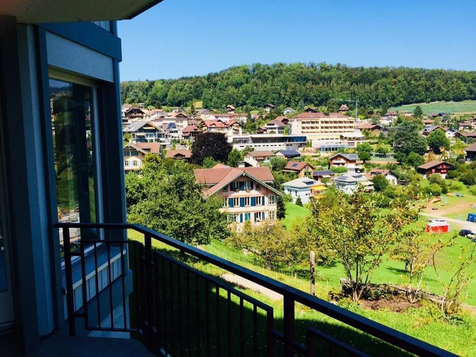 4.5-Zimmer-Wohnung mit herrlichem See- & Schlossblick und eigenem Garten