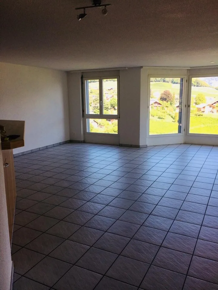 4.5-Zimmer-Wohnung mit herrlichem See- & Schlossblick und eigenem Garten