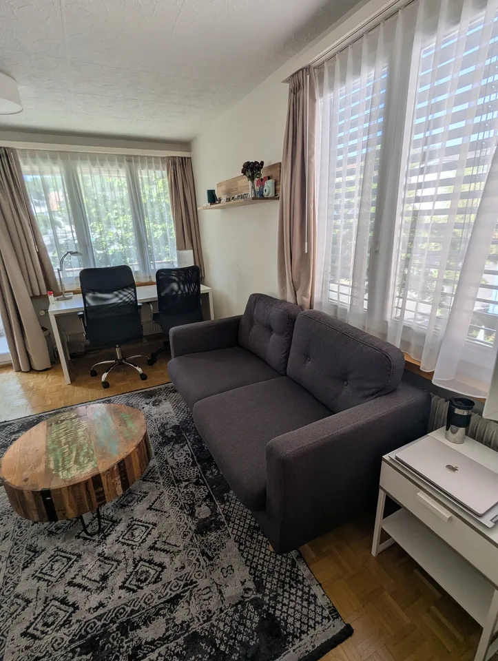 Big double bedroom with private balcony, fully furnished (Until end of January)