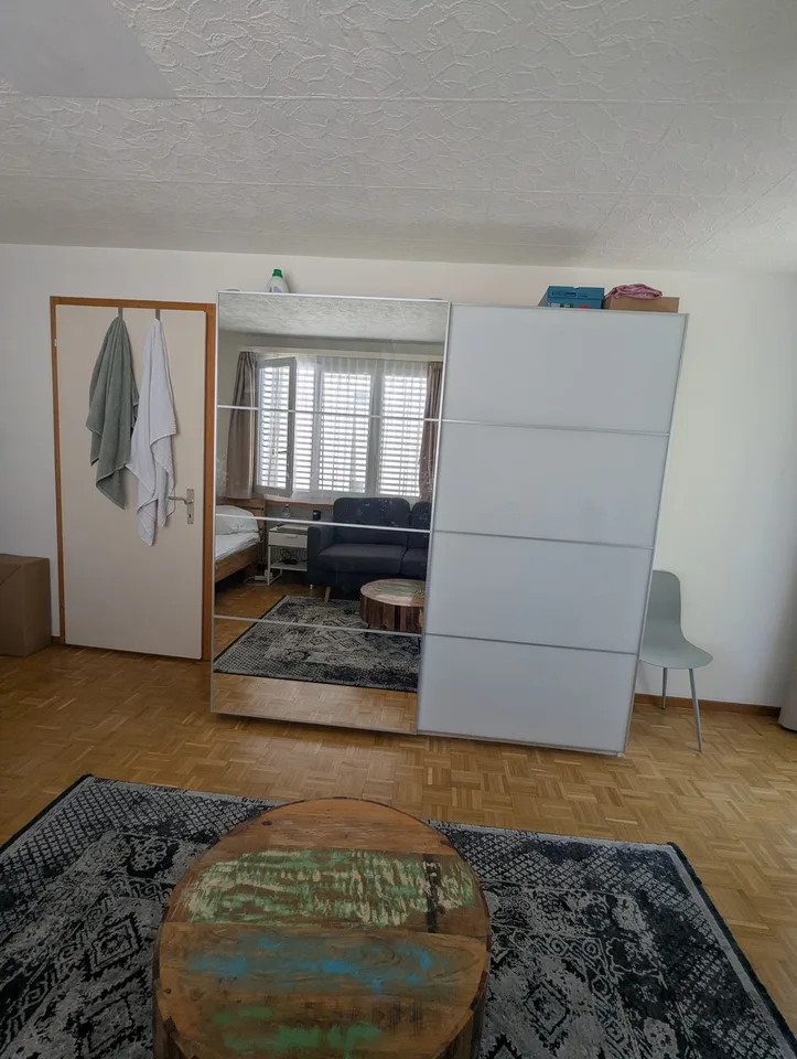 Big double bedroom with private balcony, fully furnished (Until end of January)