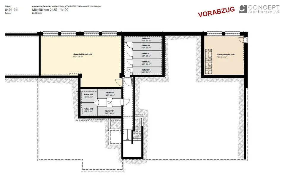 Flexible Gewerbefläche in Horgen!- Ideal für Büro, Praxis oder Atelier – Foto 12 von 13