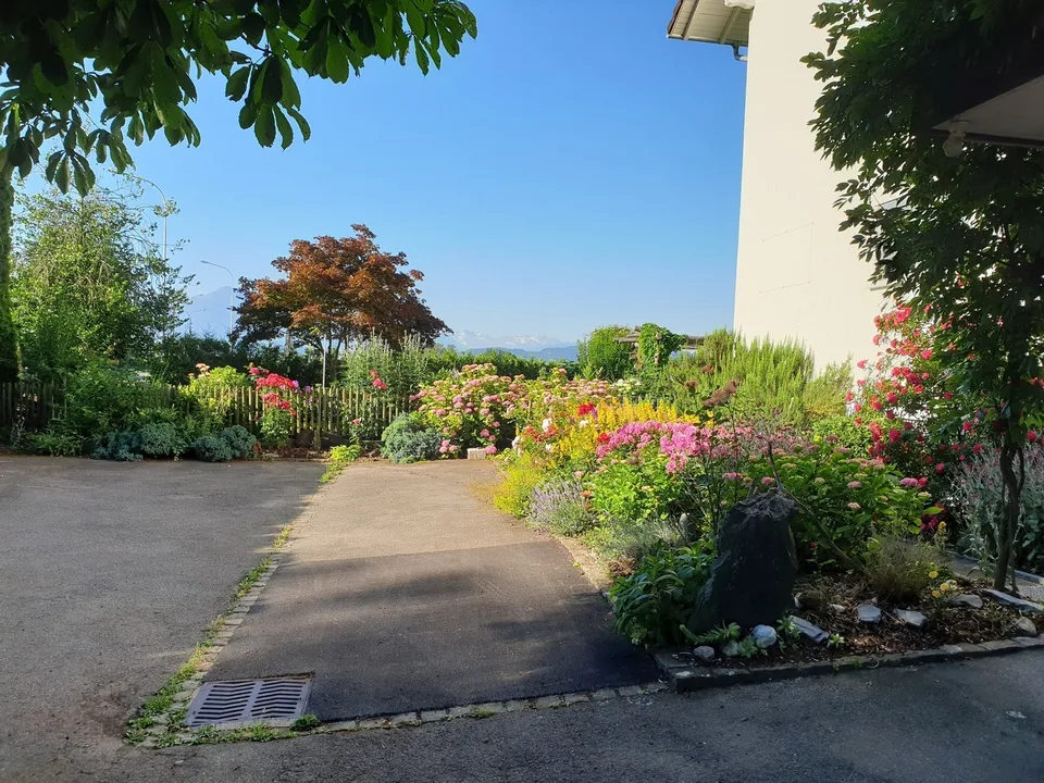 grosse sonnige 3.5 - Z-Wohnung mit Panoramasicht in die Berge