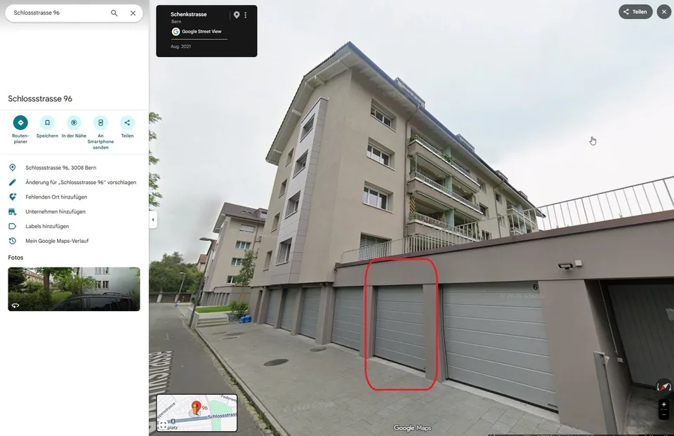 Einzelgaragenbox für CHF 160.00