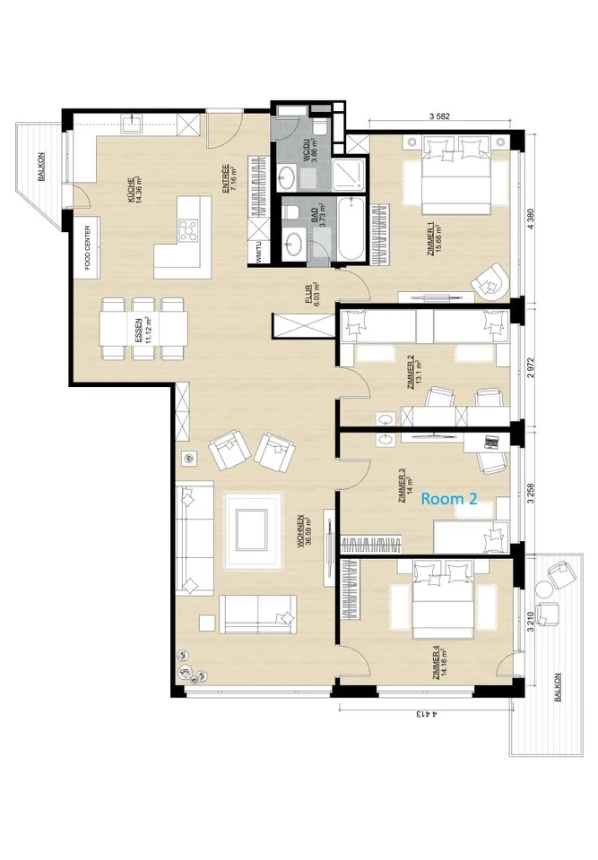 Social WG in newly renovated 141m² flat – 15min to HB / Limmat nearby