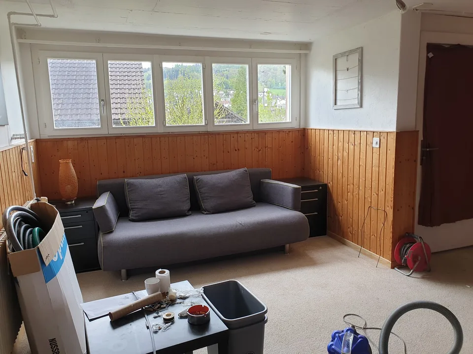 Studio mit Kochnische, Dusche und Aussensitzplatz