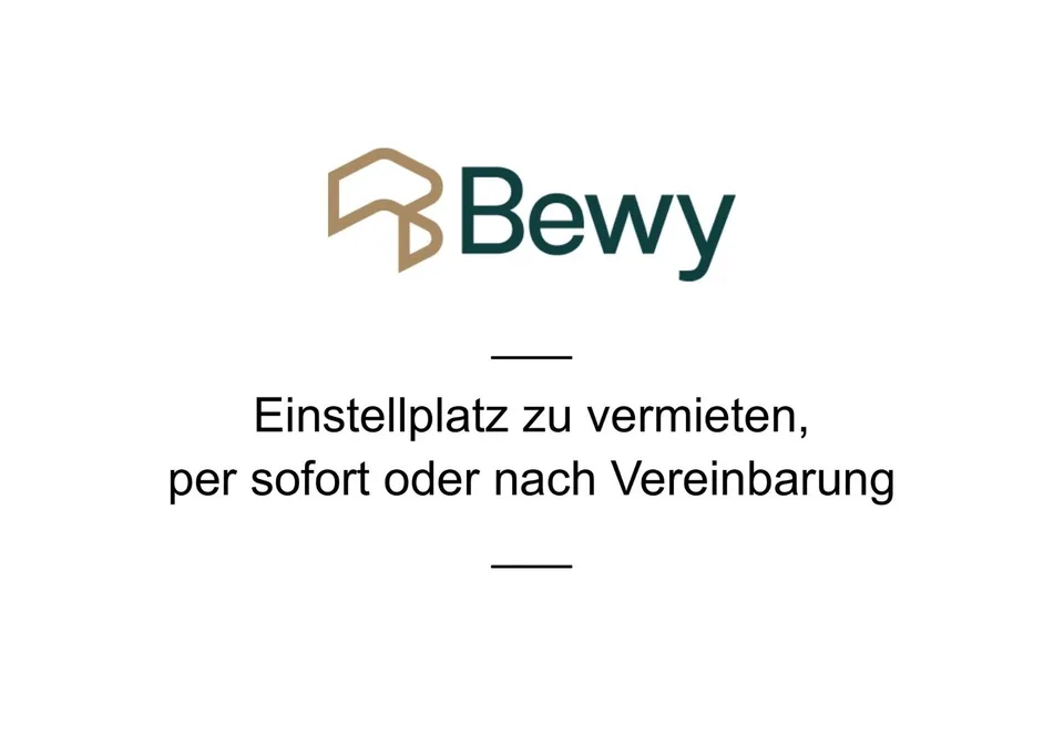Einstellplatz zu vermieten