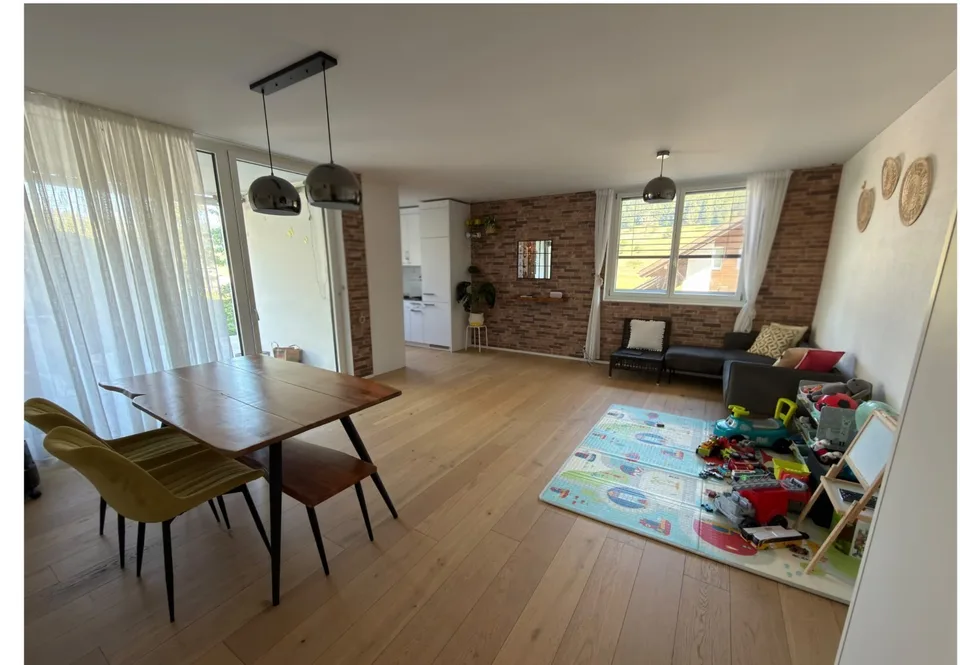 Moderne 3.5-Zimmer-Gartenwohnung mit Bürgenstock- und Talsicht ( 15-20 mins von Luzern)