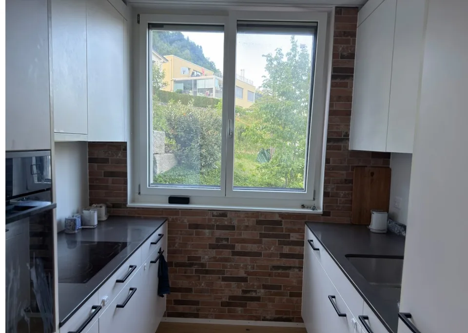 Moderne 3.5-Zimmer-Gartenwohnung mit Bürgenstock- und Talsicht ( 15-20 mins von Luzern)