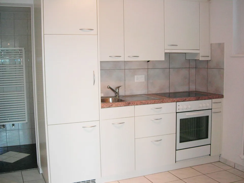 Die 1.5-Zimmer-Wohnung im EG mit dem sehr praktischen Grundriss