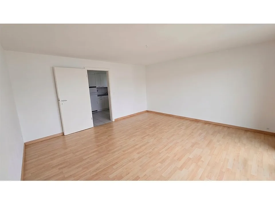 Die 1.5-Zimmer-Wohnung im EG mit dem sehr praktischen Grundriss