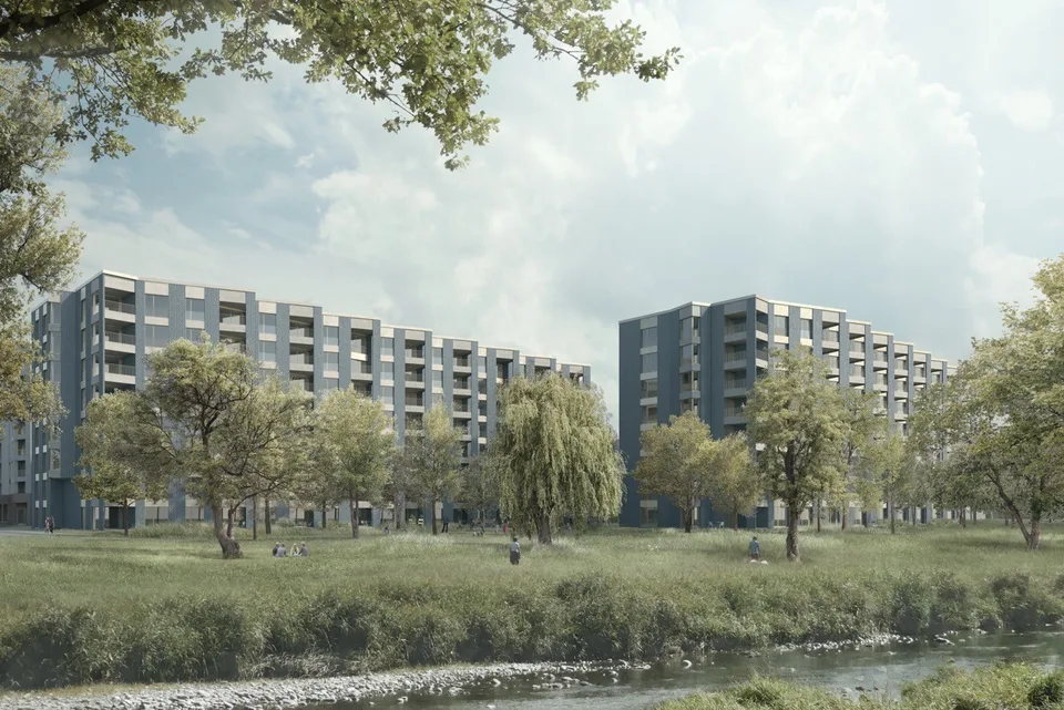 Grosszügige, luxeriöse 3.5 Zimmerwohnung im 5. OG mit Blick auf die Sihl in Zürich-Manegg
