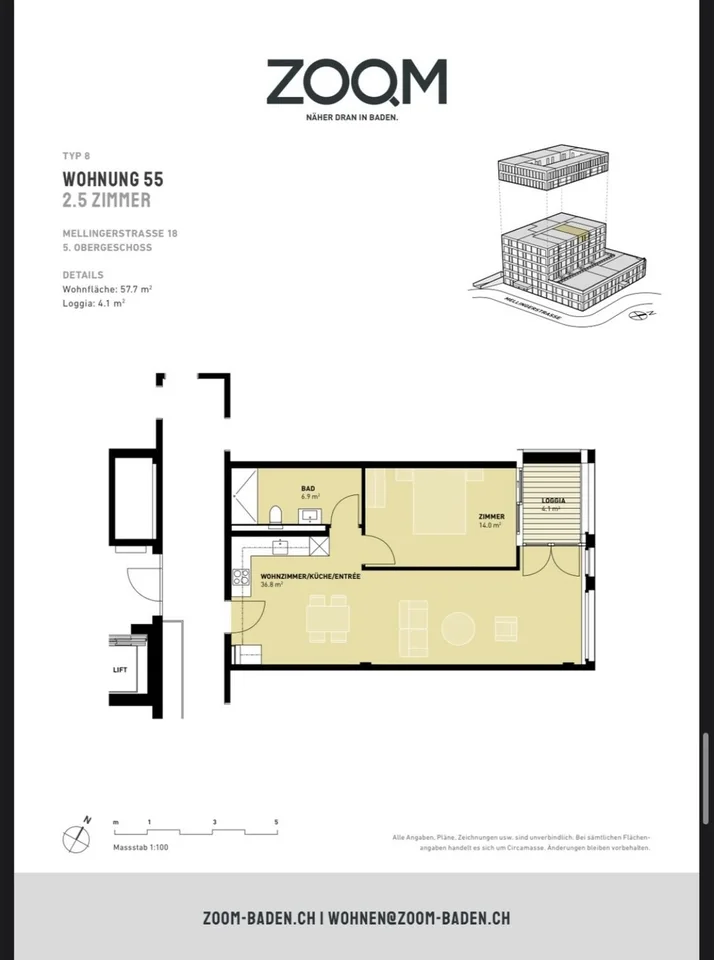 Zentrale Wohnung mit Aussicht!