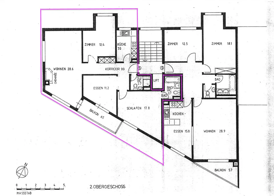 Schöne und ruhige 4 Zimmer Wohnung am Wald