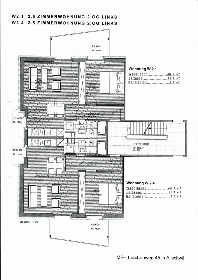 2.5 Zimmerwohnung an ruhiger Lage
