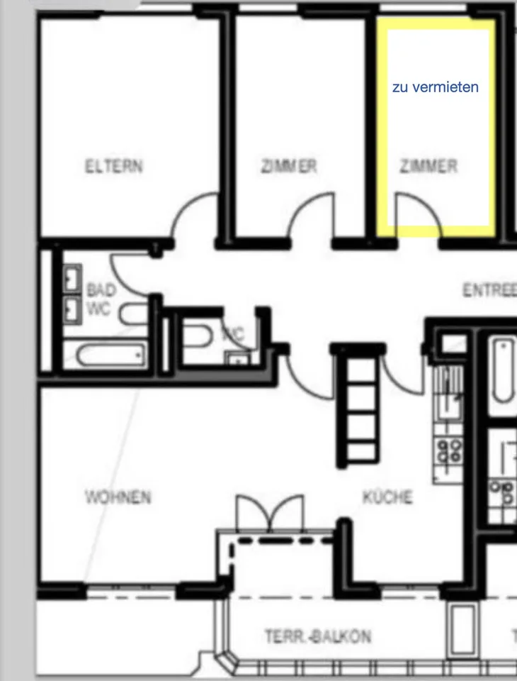 11 m² WG Zimmer beim Sternen Oerlikon