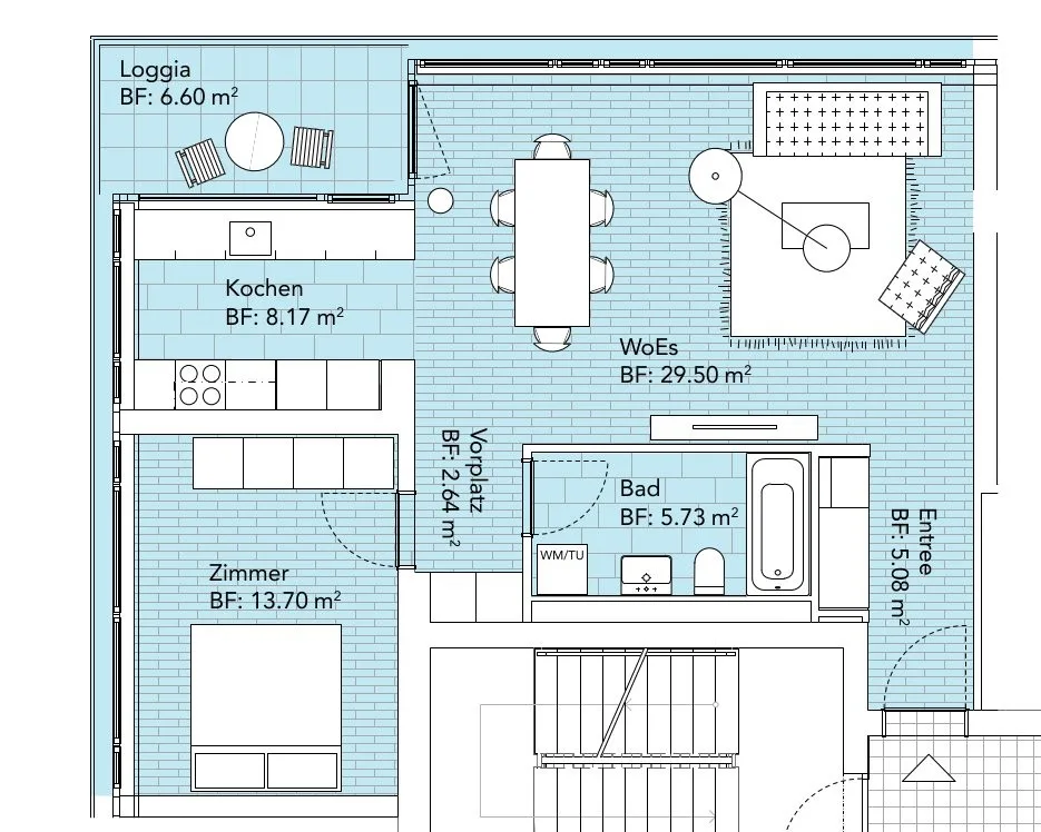 Moderne und helle 2.5 Zimmer im Lehenmatt-Quartier – photo 9 sur 9