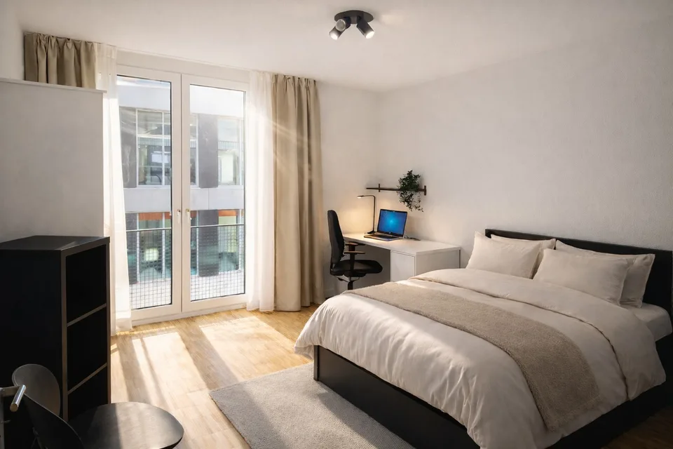 Grosses Modernes WG-Zimmer im Aescherbachquartier Aarau in zentraler Lage für Studierende & junge Berufstätige