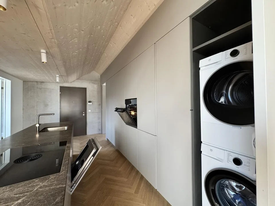 Newly built, first-occupancy 2.5-room attic apartment in Muttenz