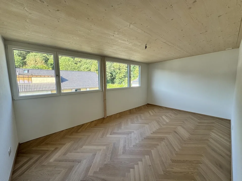 Newly built, first-occupancy 2.5-room attic apartment in Muttenz