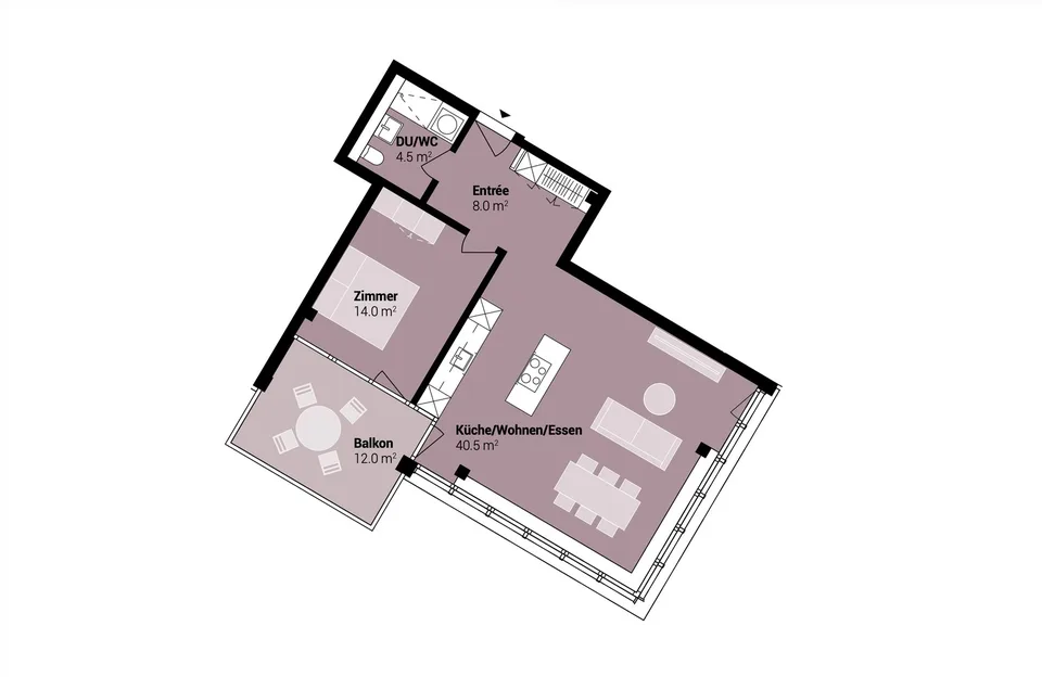 68 m² mit Seesicht 28. Stock Erstvermietung mit Einstellplatz