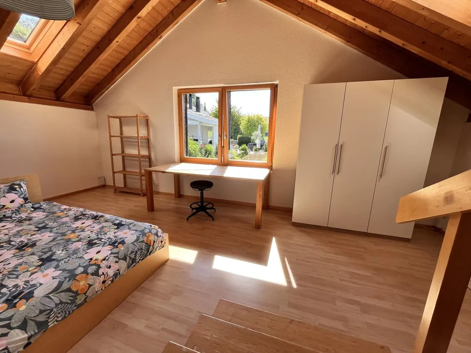 Grosses Dachzimmer / Spacious Attic Room