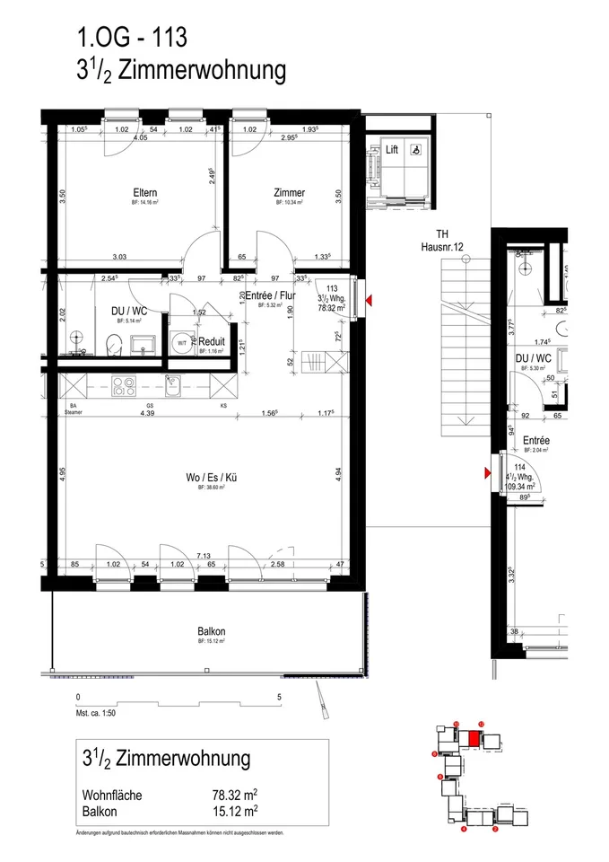 Höslistrasse, 12, 8608 Bubikon - CHF 2’322 inkl. NK pro Monat
