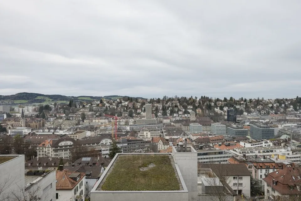 Hoch über den Dächern der Stadt
