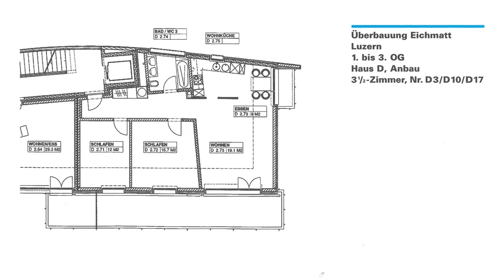 Charmante 3,5-Zimmer-Wohnung mit Balkon in St. Niklausen LU – Verfügbar ab Oktober 2026