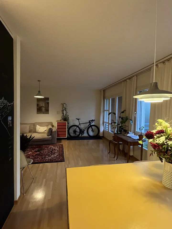 Ruhige 2.5-Zimmer-Erdgeschosswohnung mit privatem Sitzplatz und Garten – befristet im September