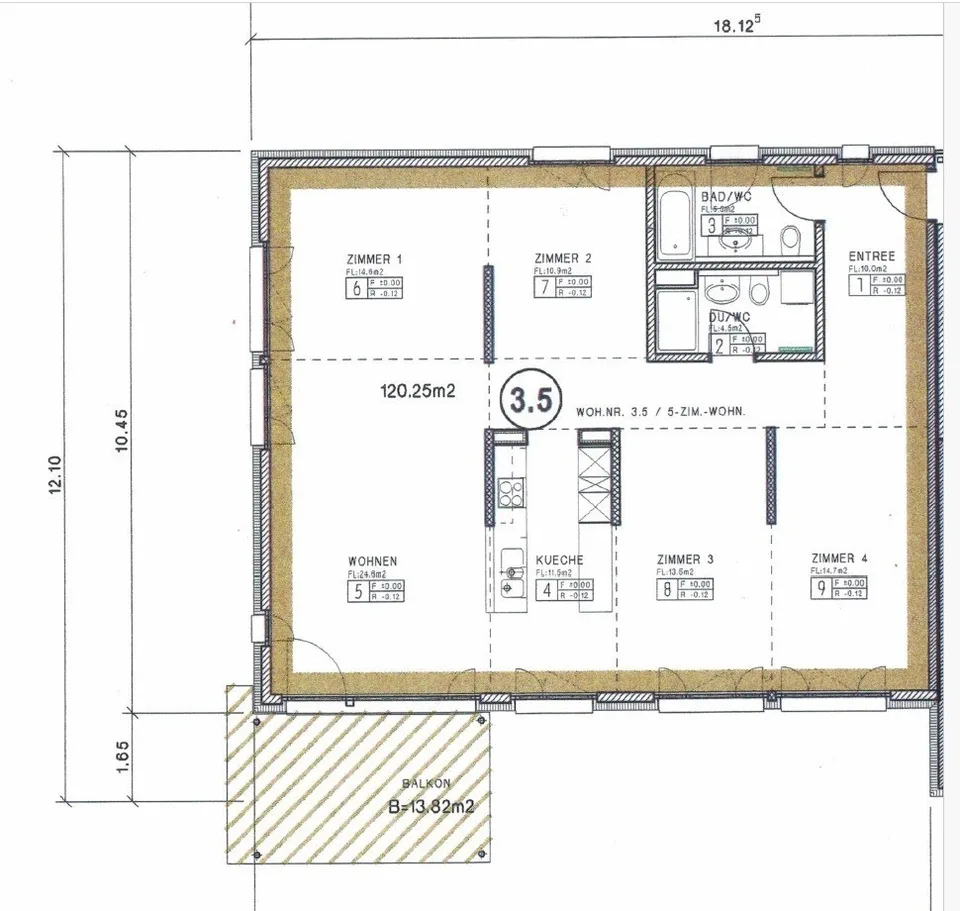 Spacious, Bright and Cousy 4th-floor apartment for rent in Zurich