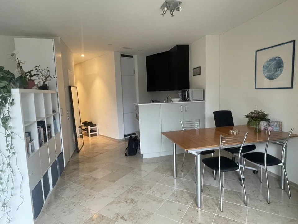 Modernes möbliertes 1.5-Zimmer-Apartment mit privatem Parkplatz