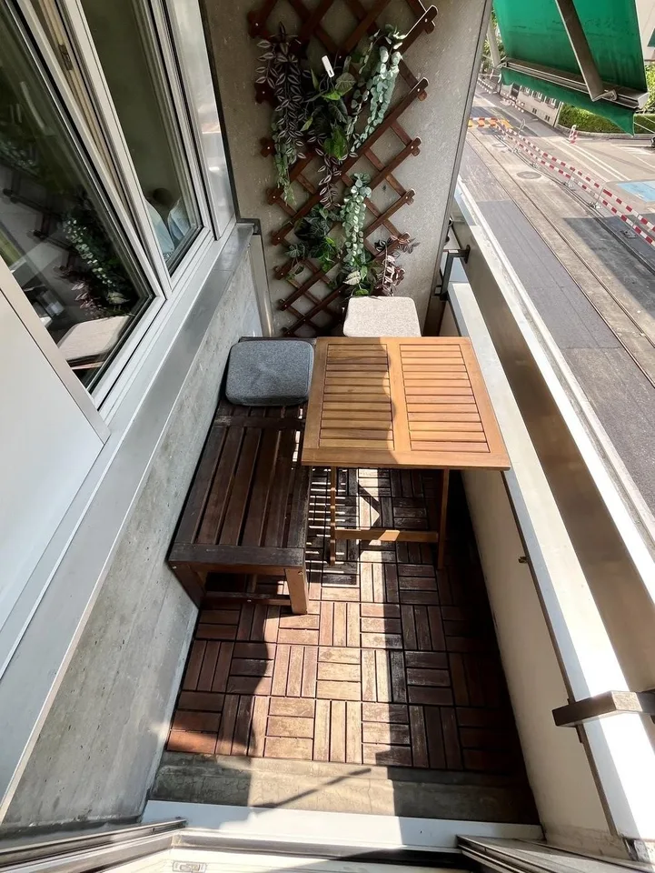 Helle 2-Zimmer-Wohnung mit Balkon in Basel Innenstadt zur Untermiete