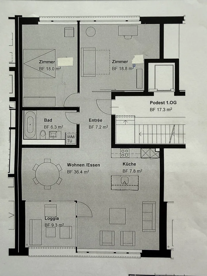 Helle & zentrale 3.5-Zimmer-Wohnung in Bern
