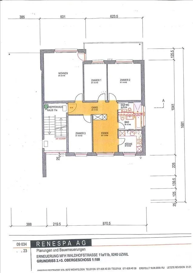 Bright apartment in a quiet residential area