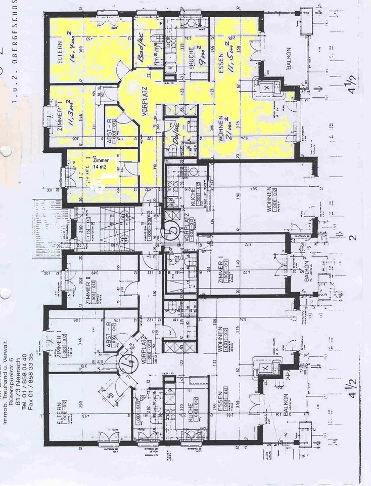 Gepflegte moderne 4 1/2   Zimmerwohnung  im 1.OG