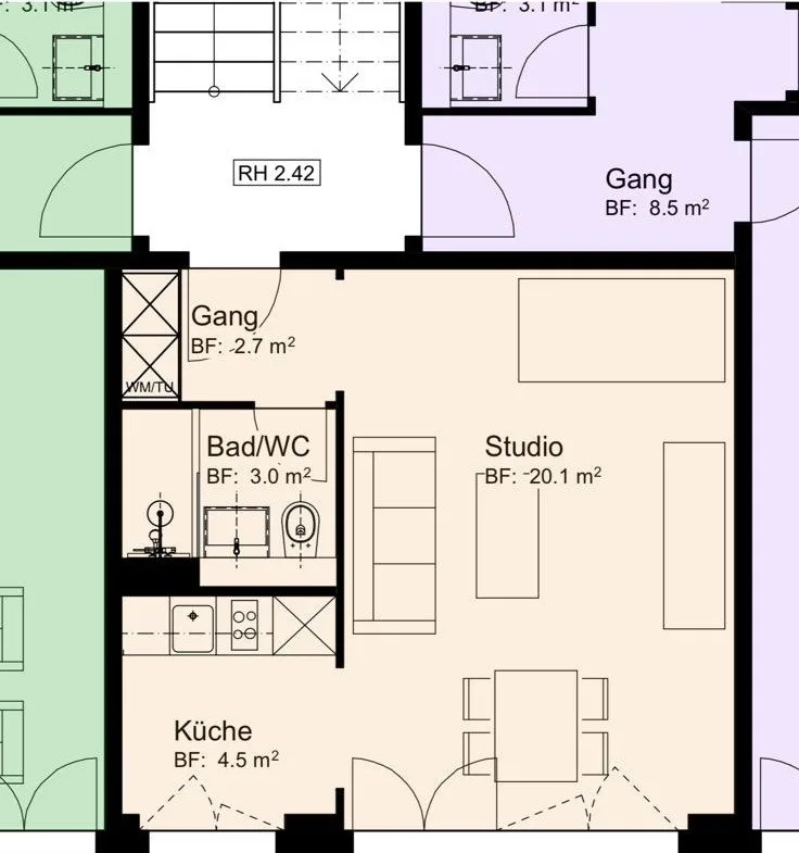 1 Zimmerwohnung Neu