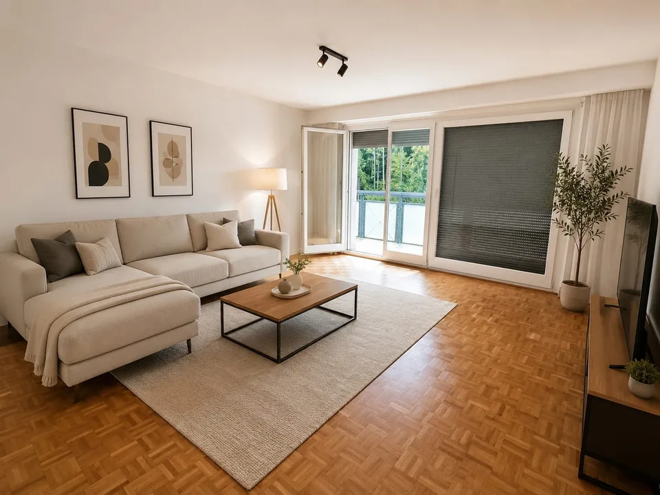 Renovierte 2 Zimmerwohnung mit Balkon, Waschmaschine und Parkplatz