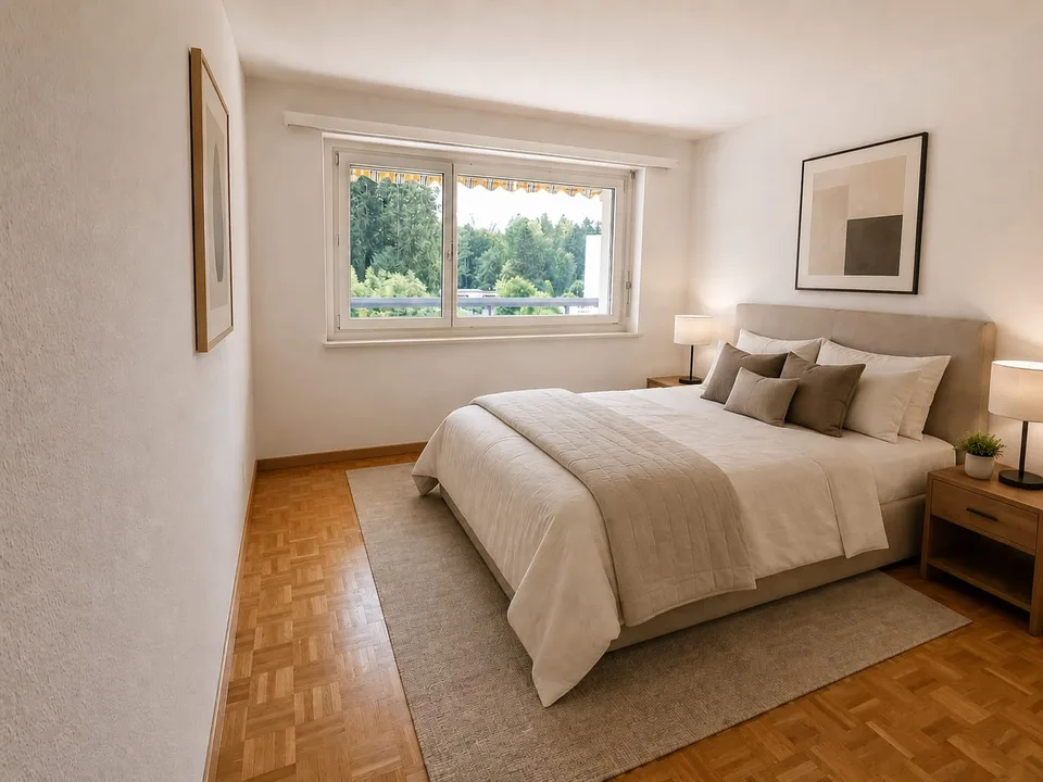Renovierte 2 Zimmerwohnung mit Balkon, Waschmaschine und Parkplatz