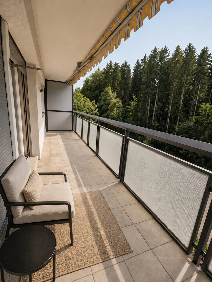 Renovierte 2 Zimmerwohnung mit Balkon, Waschmaschine und Parkplatz