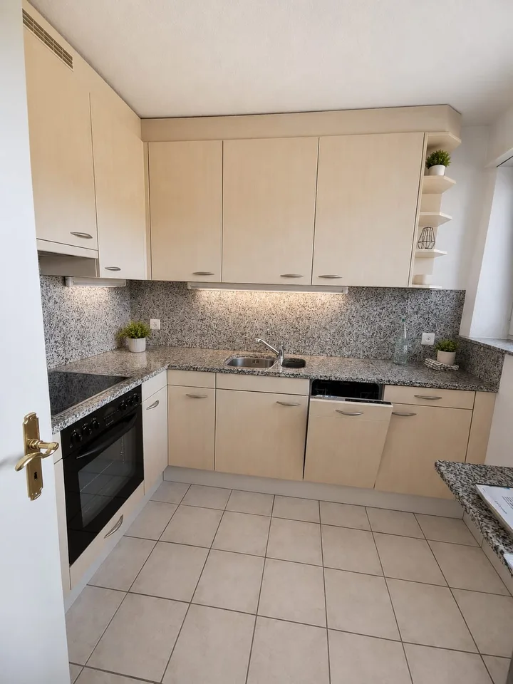 Renovierte 2 Zimmerwohnung mit Balkon, Waschmaschine und Parkplatz