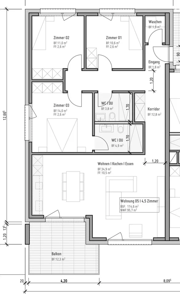 Attraktive 4.5-Zimmerwohnung im Herzen von Niederbipp - Neubau 2026
