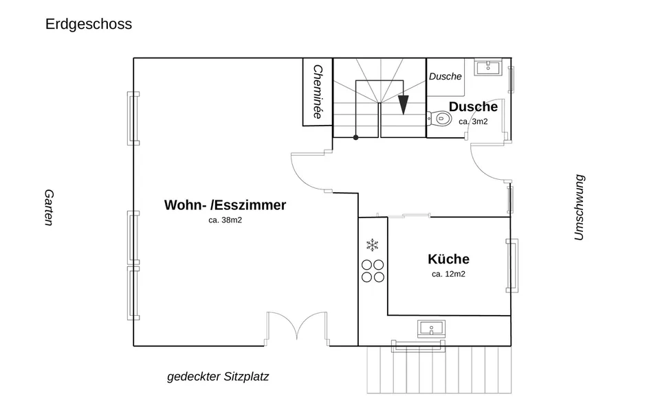 Moderne 6.5-Zimmer-Haushälfte mit Garten – viel Platz zum attraktiven Mietpreis