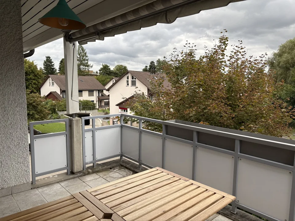 Exclusive, Fully Furnished 3.5-Room Gallery Apartment with Balcony and Fireplace in Schwerzenbach