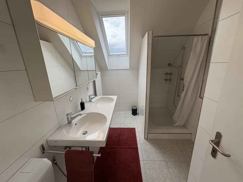 Exclusive, Fully Furnished 3.5-Room Gallery Apartment with Balcony and Fireplace in Schwerzenbach