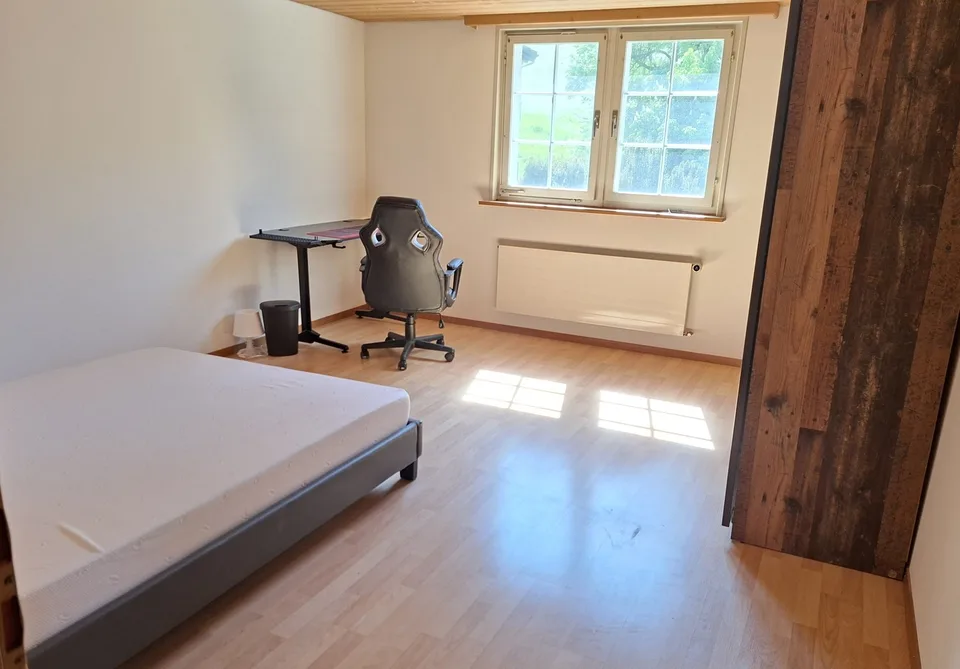 Grosses, möbliertes Zimmer in Studierendenhaus mit Garten