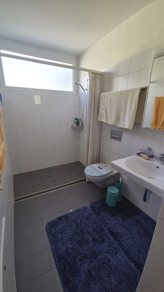 Bright Furnished Room with Private Bathroom in Modern 4.5-Room Apartment