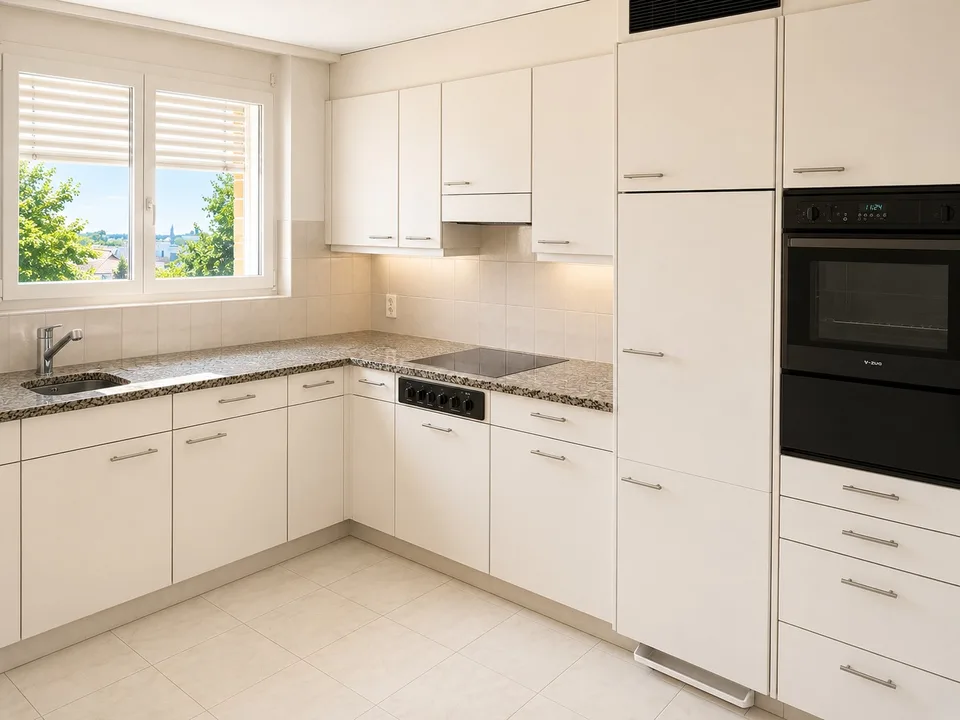Ruhiges Penthouse mit See- und Alpenblick in Enge