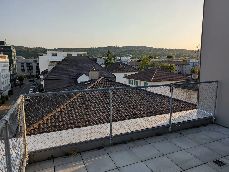 2 ½ rooms, Minergie attic flat in a clam street in Zürich Altstetten