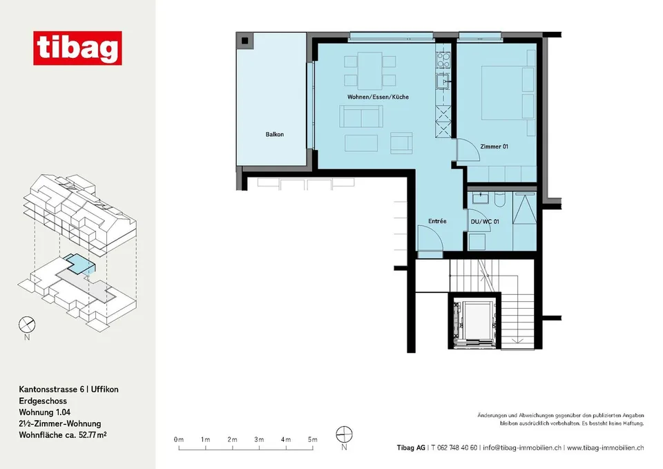 Moderne Wohnung in Uffikon LU zu vermieten
